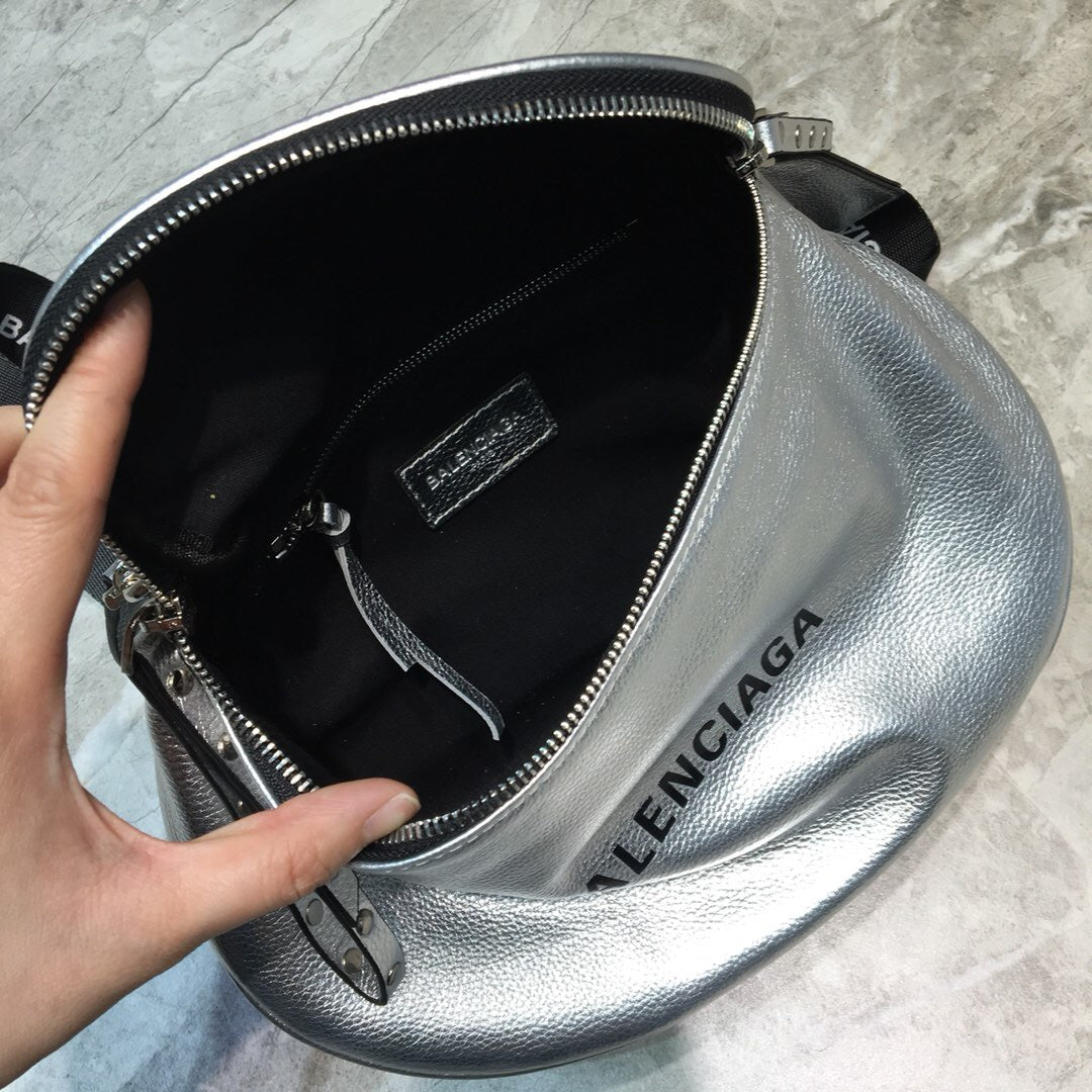 Top Quality Sling Bag In Sliver, For Women,  Bags 9.1in/23cm