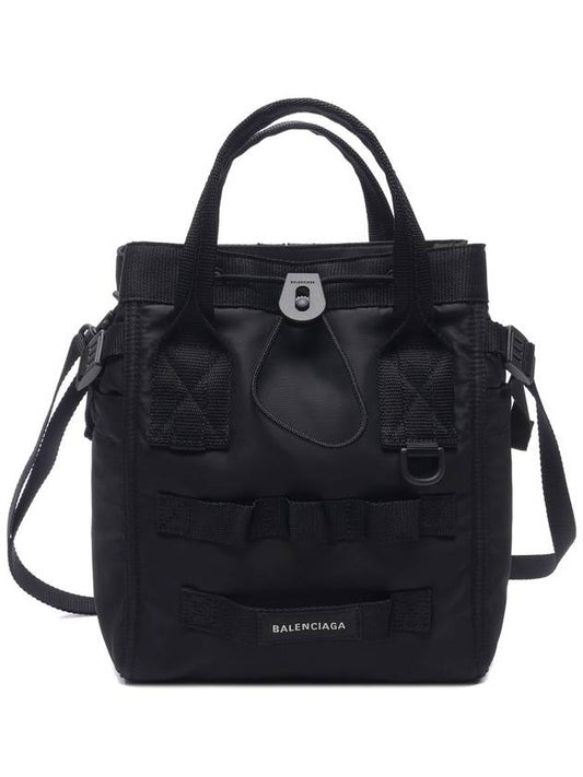Luxury Balenciaga Trending 2025 Army Logo Small Tote Bag Black