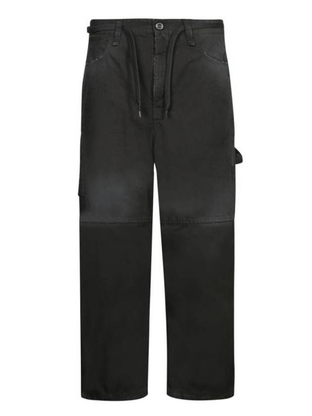 Luxury Balenciaga Trending 2025 Cropped Cargo Straight Pants Black