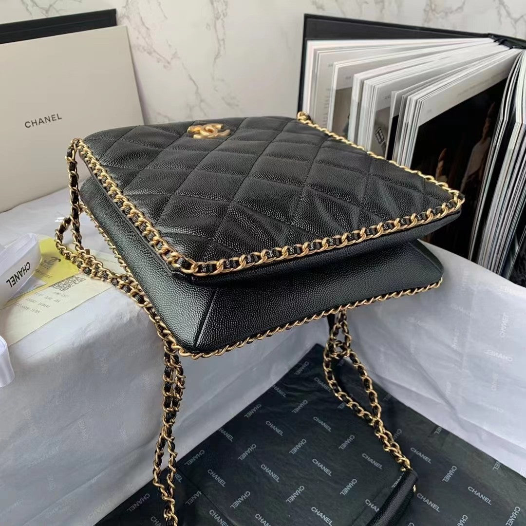CHLSmall Shopping Bag Black For Women, Women’s Bags 9.1in/23cm AS3470 B08850 94305