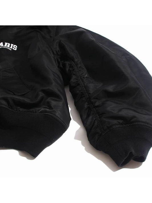Luxury Balenciaga Trending 2025 Paris Oversized Bomber Jacket Black