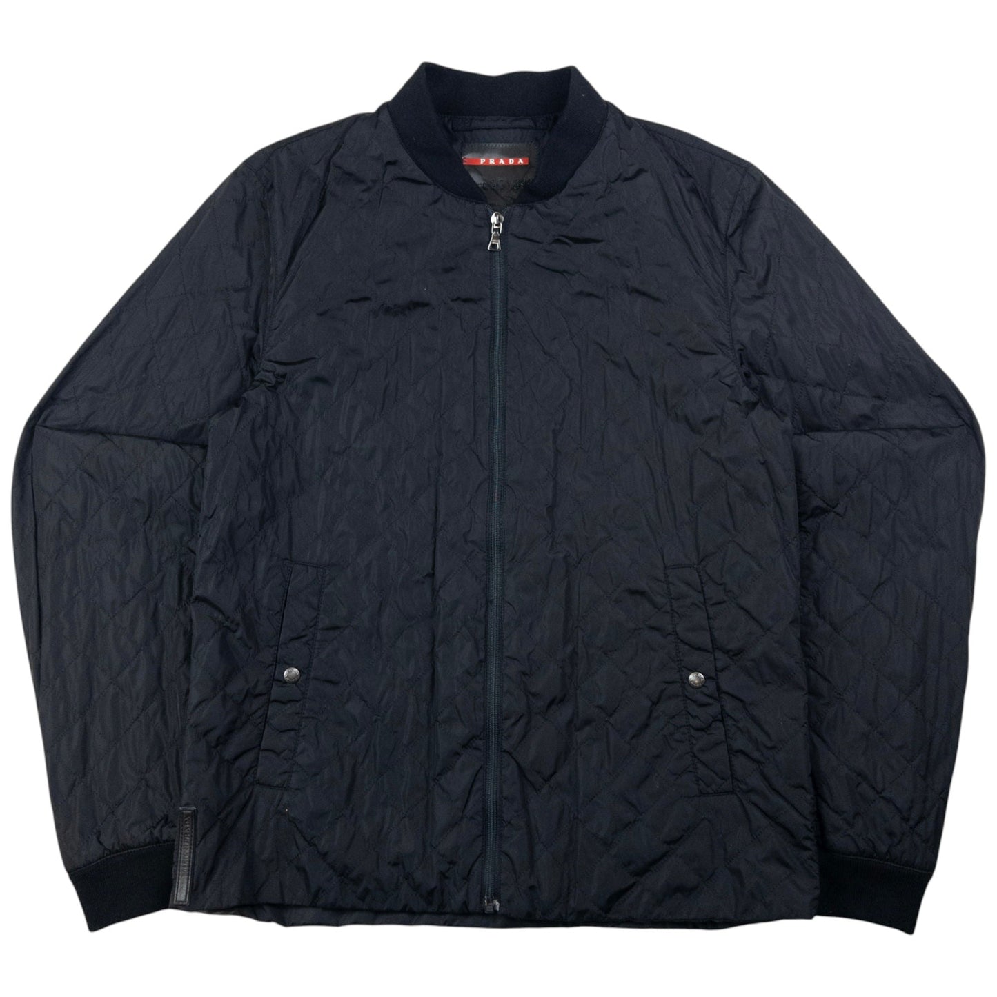 Prada Sport Quilted Bomber Jacket Size S