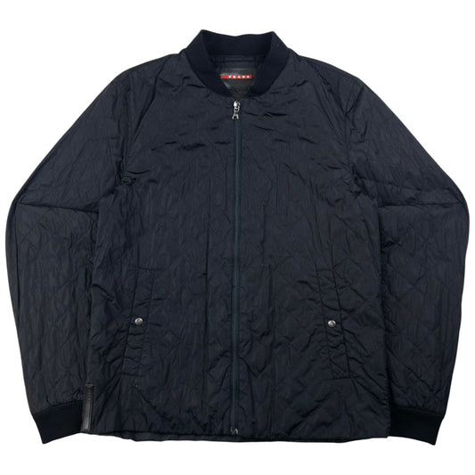 Prada Sport Quilted Bomber Jacket Size S