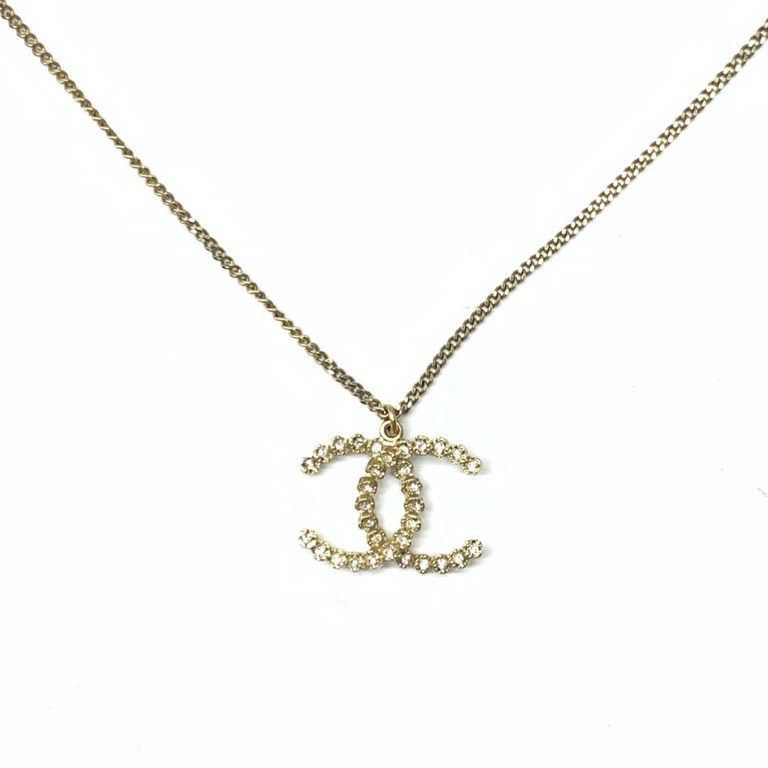 Chanel Logo Diamond Necklace