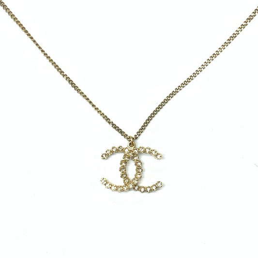 Chanel Logo Diamond Necklace