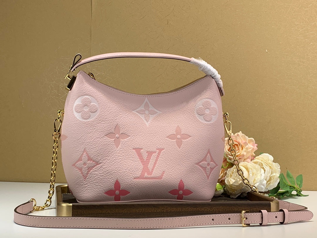 Top Quality MarsTop Qualityallow Hobo Bag Monogram Empreinte Pink For Women,  Shoulder And Crossbody Bags 9.4in/24cm Top Quality M45697