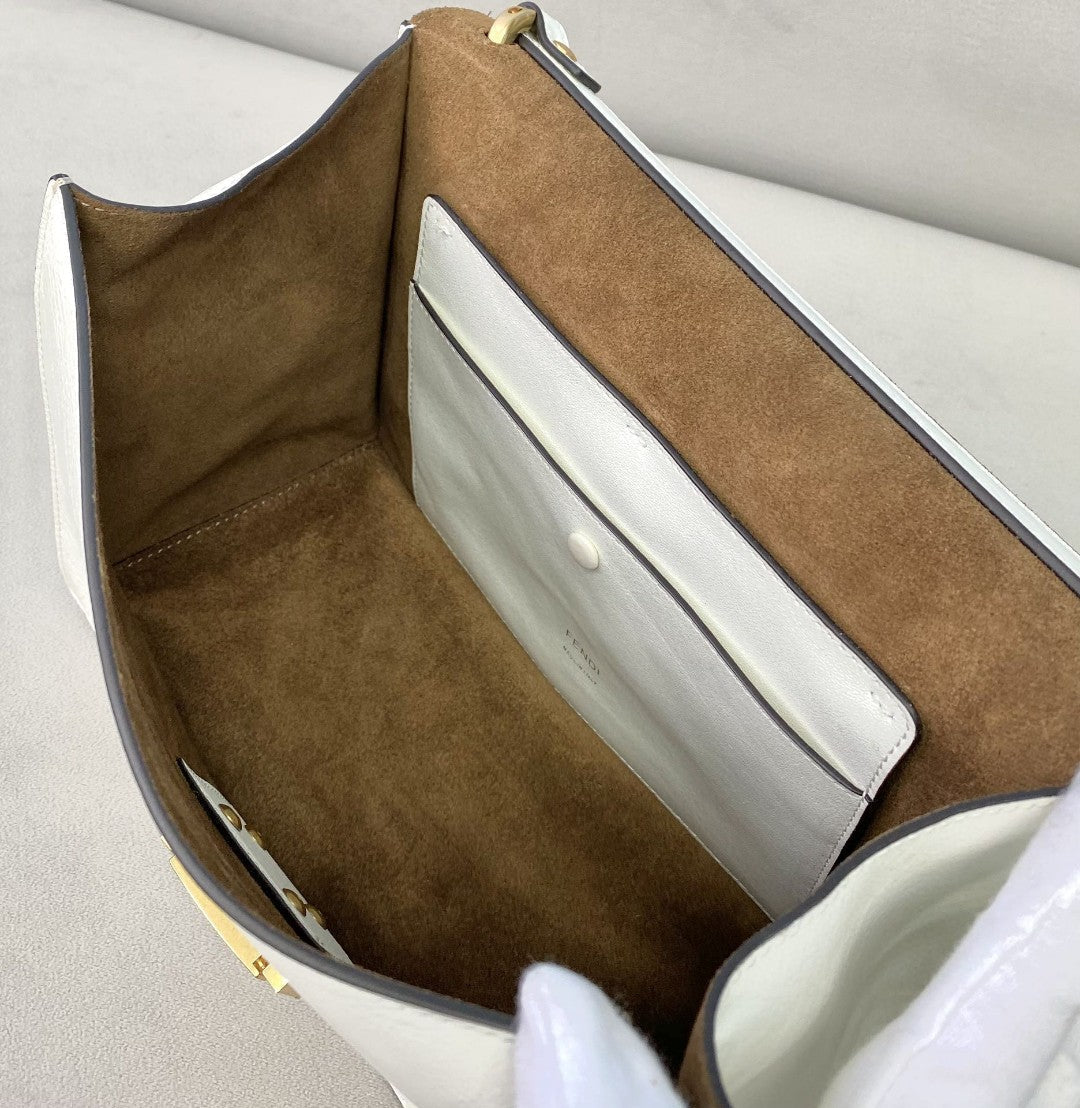Top QualityTop Quality Kan U Small White Bag For Woman 25cm/9.5in