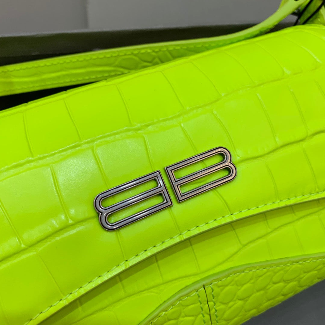 Top Quality XX Small Flap Bag Box Green Neon, For Women,  Bags 10.6in/27cm