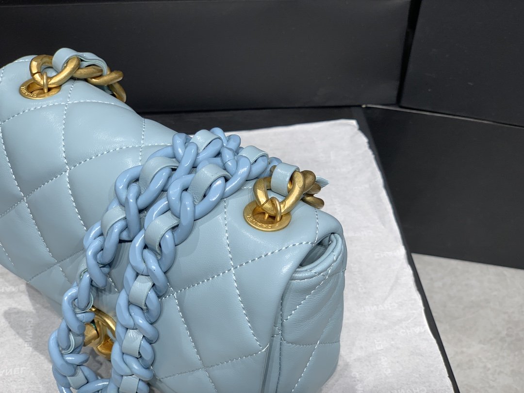 CHLMini Top Qualityap Bag Gold-Tone Metal Blue Bag For Women 13cm/5in
