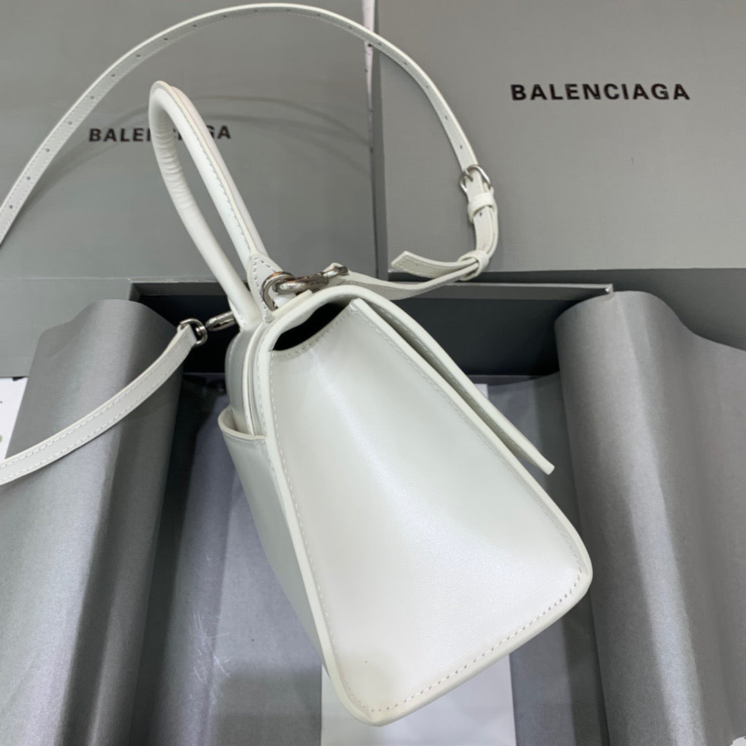 Top Quality Hourglass Small Handbag In White, For Women,  Bags 9in/23cm 5928331QJ4Y9028