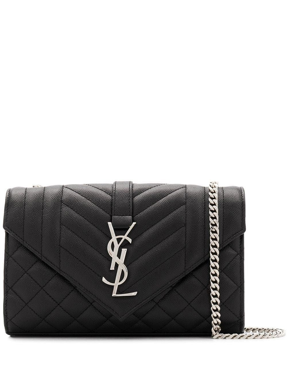Luxury Saint Laurent Trending 2025 Women's Envelope S Crossbody Bag in Neronero | 600195BOW9210001000