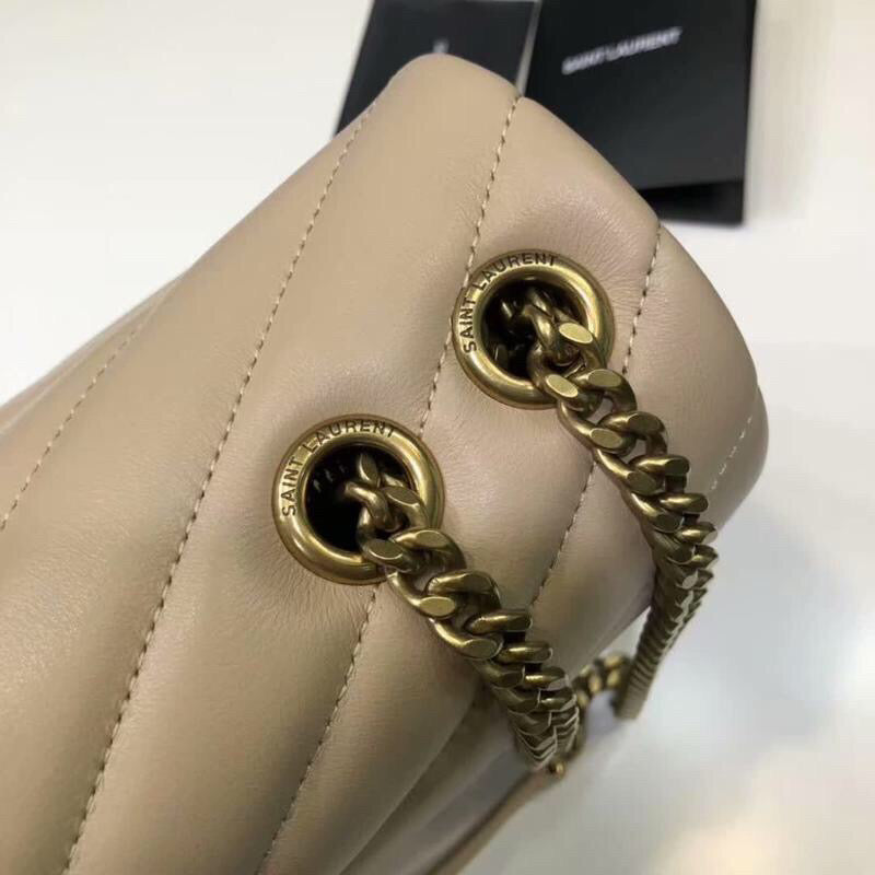 Top Quality Loulou Small Chain Bag In Matelassé "Y" Beige For Women 9.8in/23cm YSL 494699DV7272721