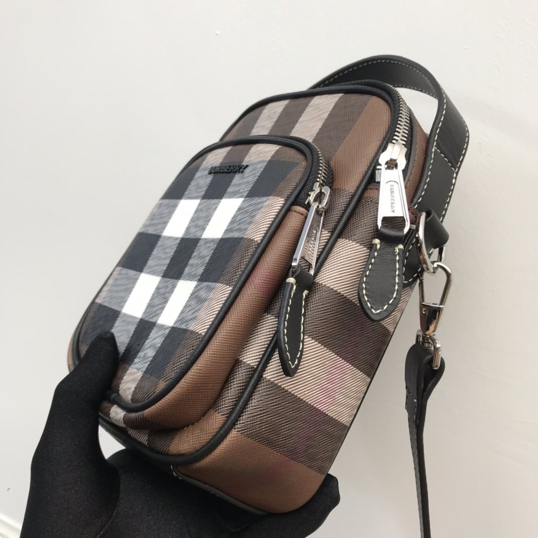 Top Quality Check And Crossbody Bag For Men, Bags 7.7in/19.5cm 80491181