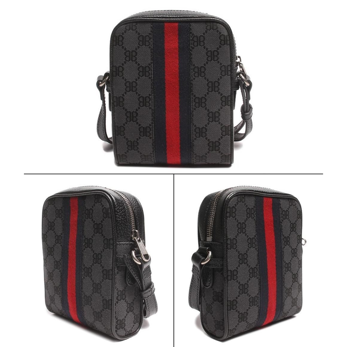 Gucci X Balenciaga The Hacker Project Phone Bag - Black Shoulder Bags, Handbags ITQNZMCCFUE