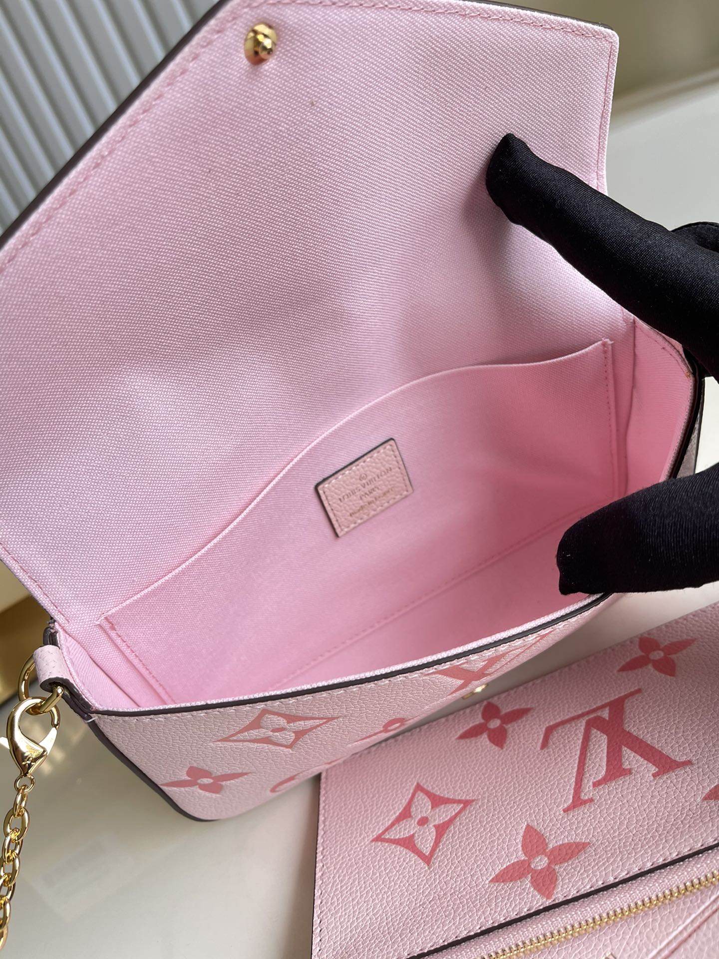 Top Quality Felicie Pochette Monogram Empreinte Pink For Women, WoBags, Shoulder And Crossbody Bags 8.3in/21cm Top Quality M80498