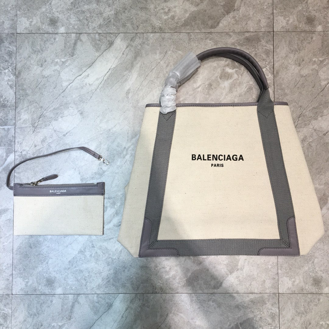 Top Quality Navy MeTop Qualityum Cabas Tote Bag In Gray, For Women,  Bags 14.1in/36cm