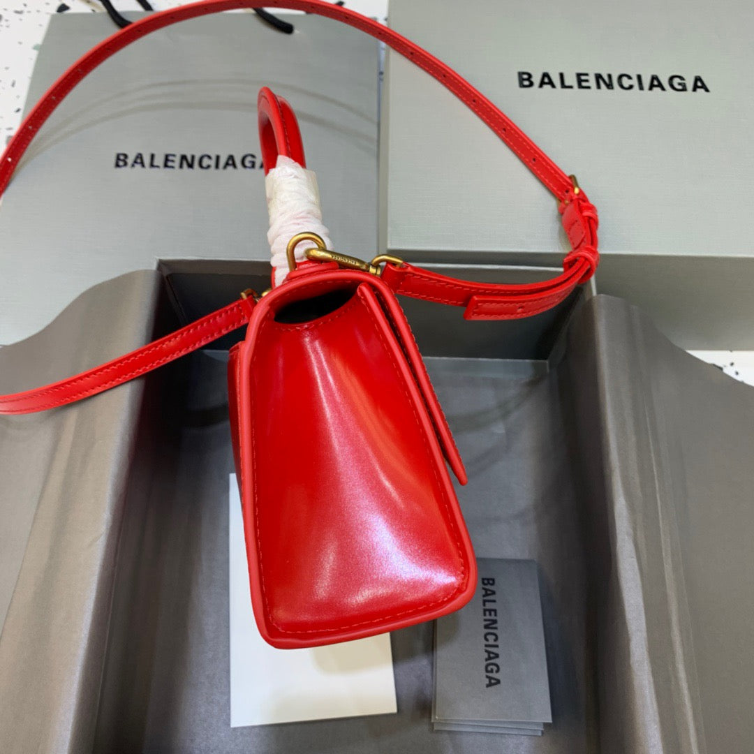 Top Quality Hourglass XS Handbag In Red, For Women,  Bags 7.4in/19cm