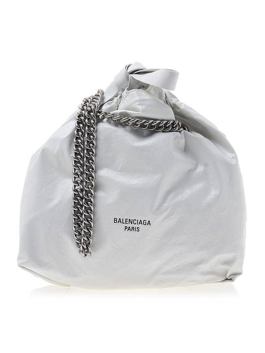 Luxury Balenciaga Trending 2025 WoMen's Crush Small Tote Bag Optic White