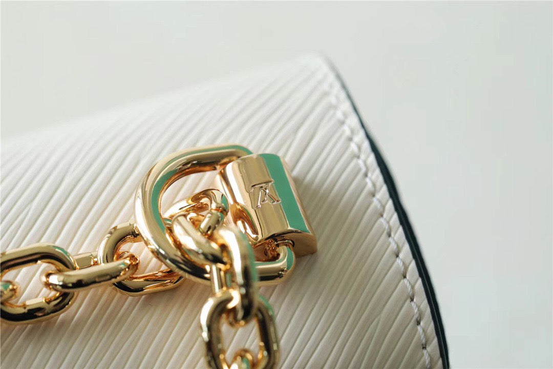 Top Quality Twist MM Epi White For Women, Womens Bags, Shoulder And Crossbody Bags 9.1in/23cm Top Quality M55513