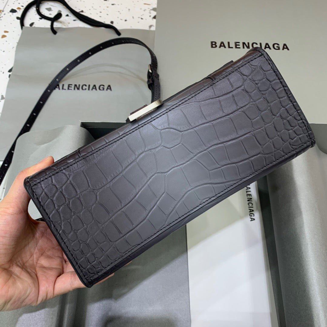 Top Quality Hourglass Small Handbag In Dark Grey, For Women,  Bags 9in/23cm 5935462107U1309