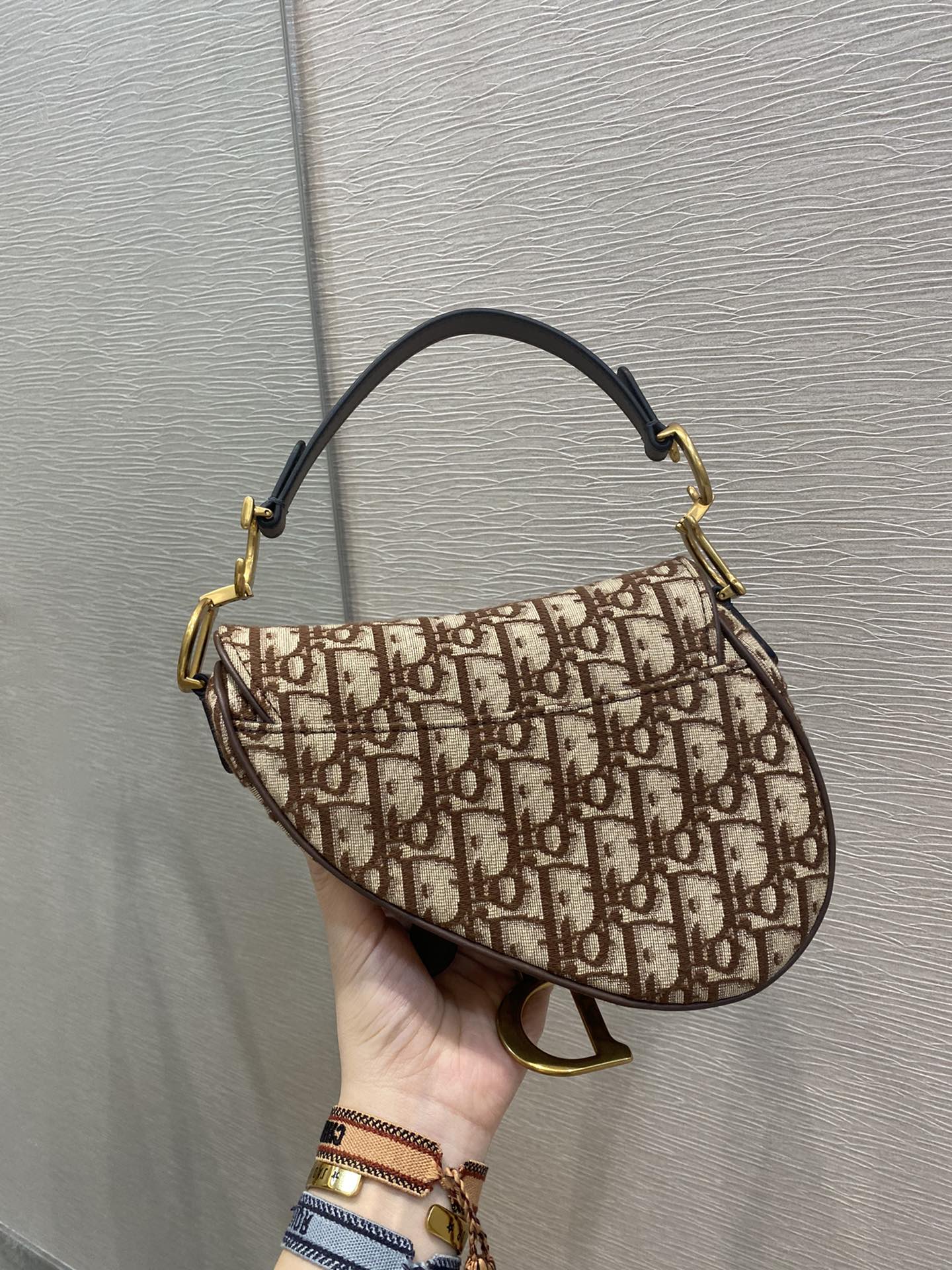 Top Quality Brown Mini Saddle Bag For Women 21cm/7in CD