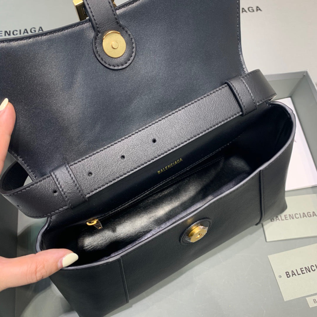 Top Quality Downtown Small Shoulder Bag In Black, For Women,  Bags 11.8in/30cm 67135329S1M1000
