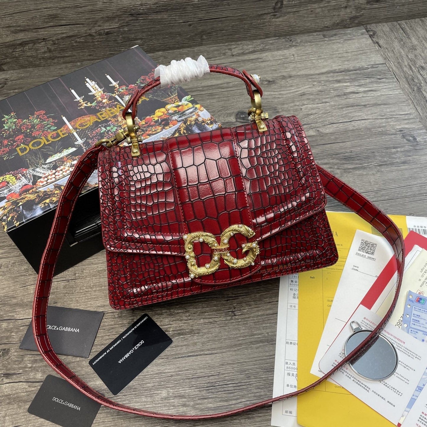 Top Quality Print Top Quality Girls BagÂ Burgundy For Women 10.6in/27cm Top Quality