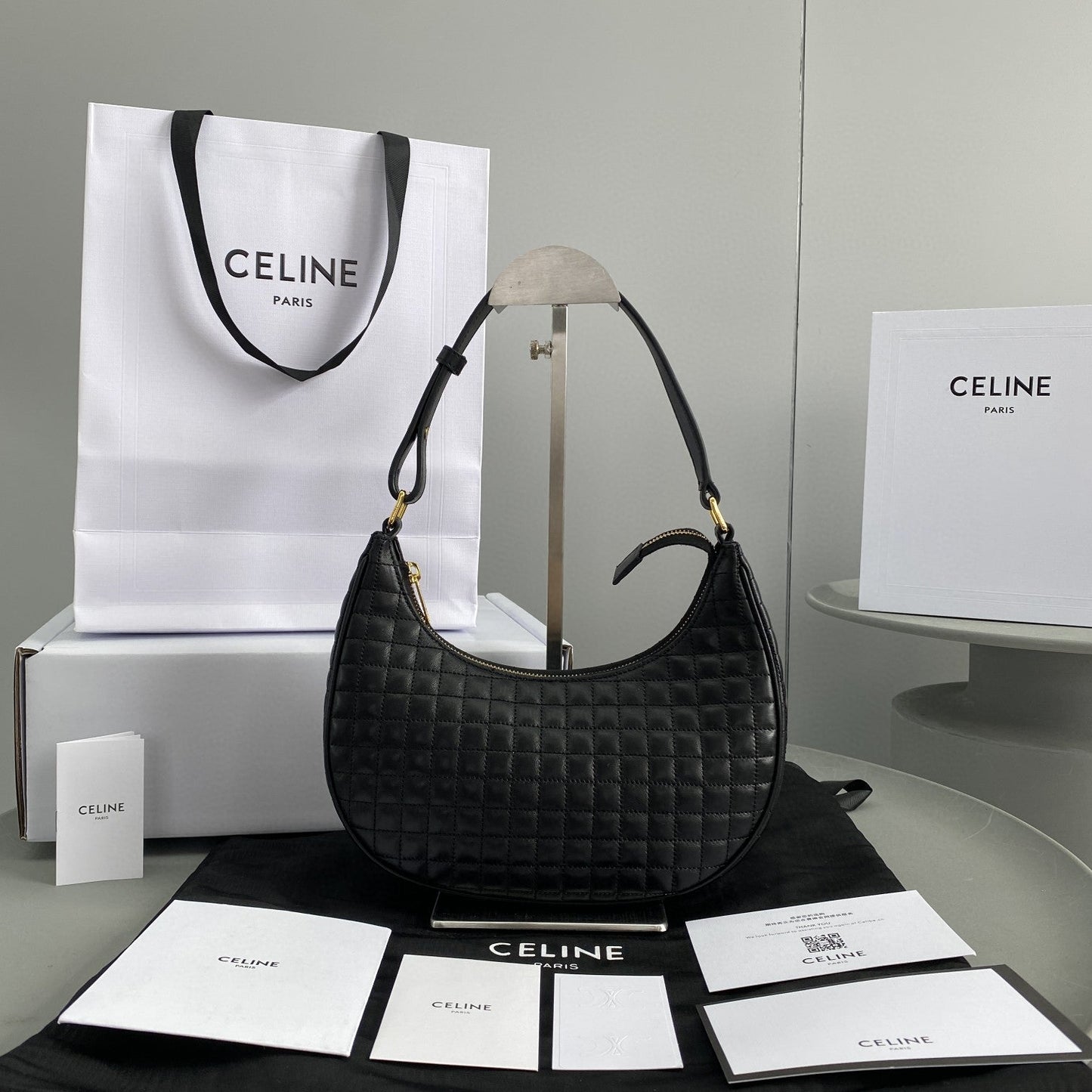 Top Quality Ava Bag Black For Women 9in/23.5cm