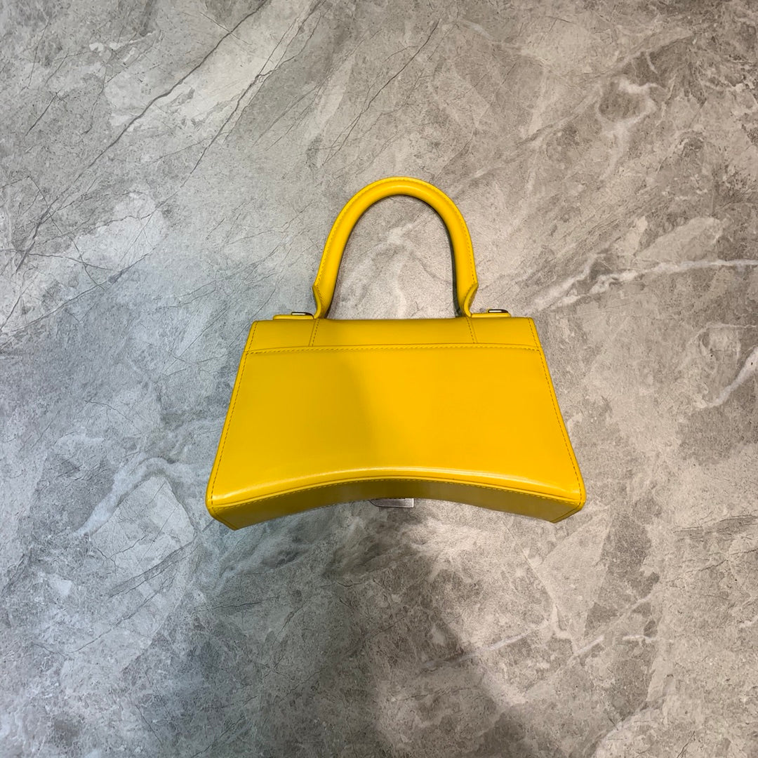 Top Quality Hourglass Small Handbag In Yellow, For Women,  Bags 9in/23cm