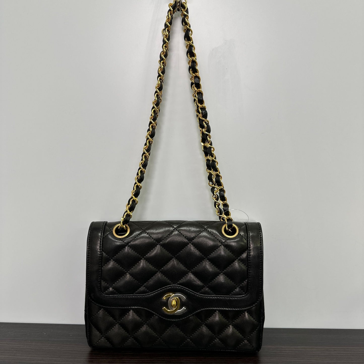 Chanel Paris Double Flap Bag - Black Shoulder Bags, Handbags LB121400