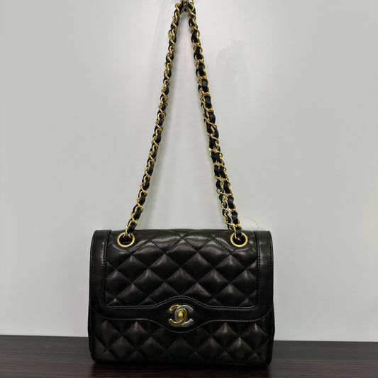 Chanel Paris Double Flap Bag - Black Shoulder Bags, Handbags LB121400