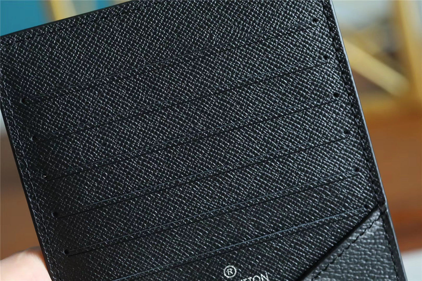 Top Quality ID Card Holder Monogram Canvas Black For Men, Wallet 13cm Top Quality N60378