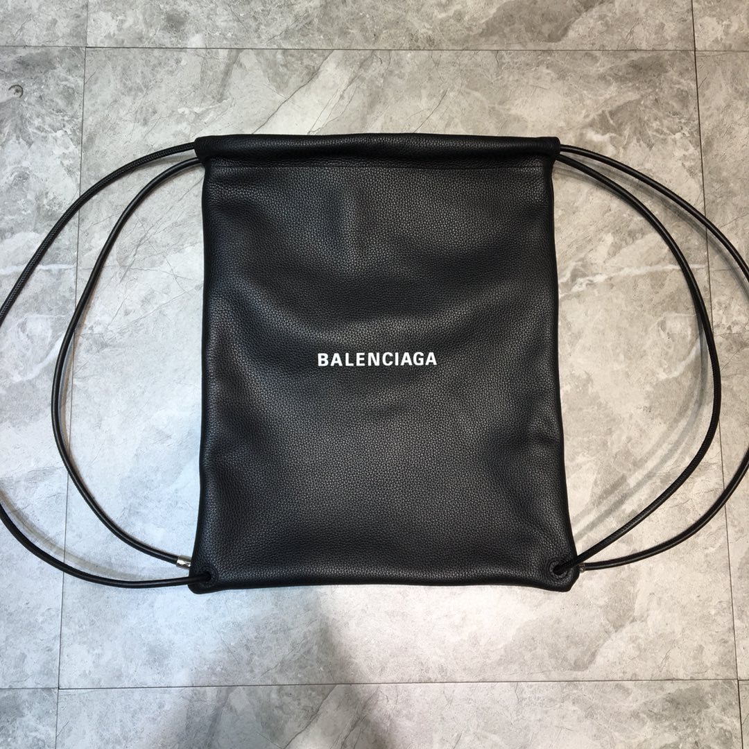 Top Quality Everyday Drawstring Backpack In Black, For Women,  Bags 18.5in/47cm