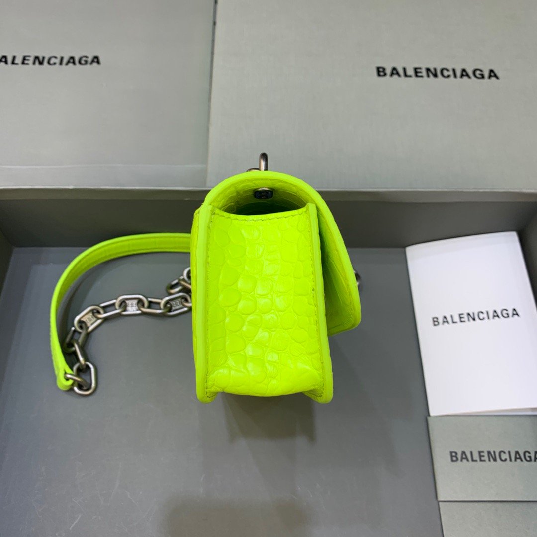 Top Quality Gossip Small On Chain Shoulder Bag Green Neon, For Women,  Bags 7.4in/19cm