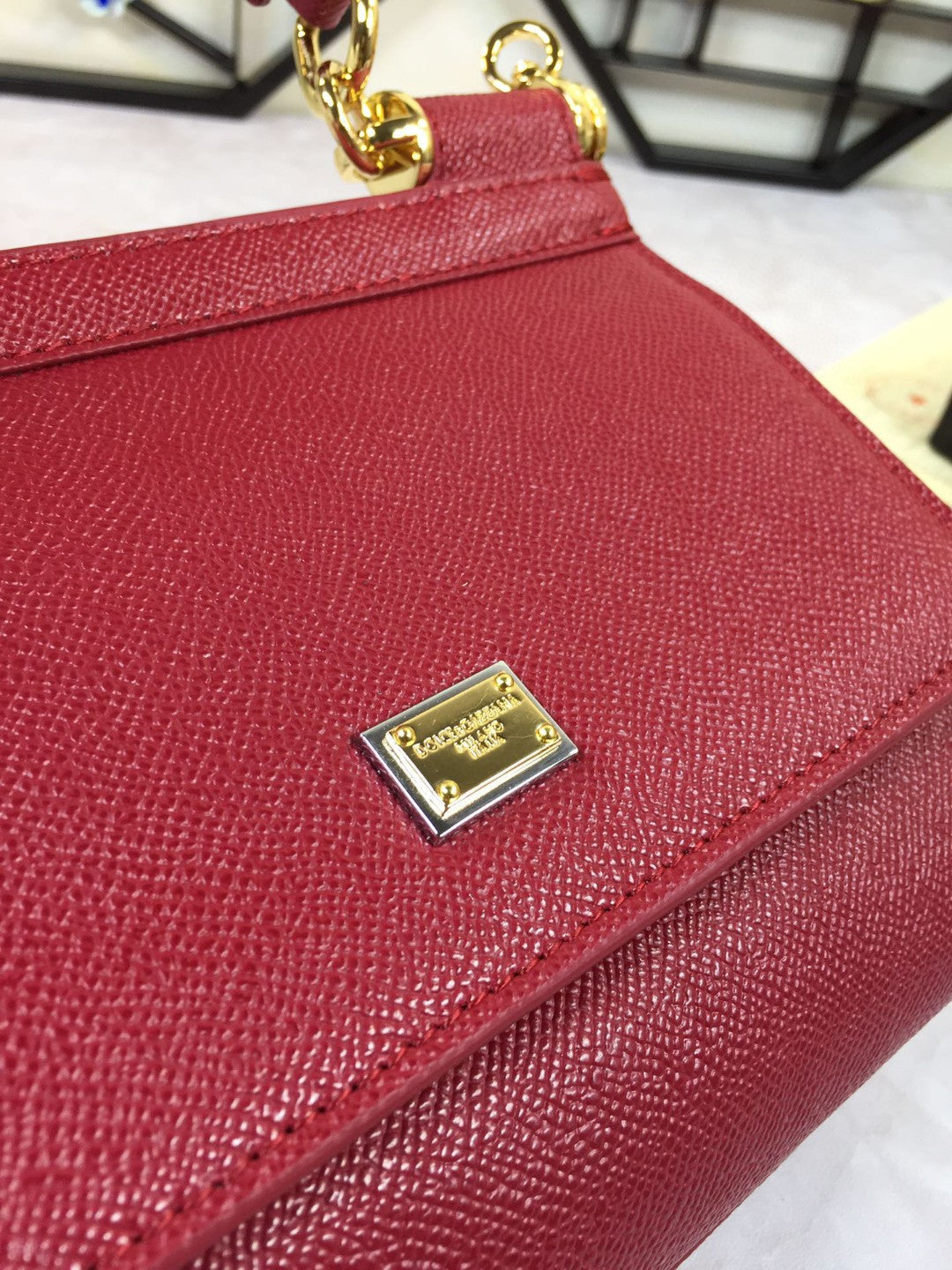 Top Quality Medium Sicily Handbag In Dauphine Burgundy For Women 10.2in/26cm Top Quality Top Quality4347A10018M073