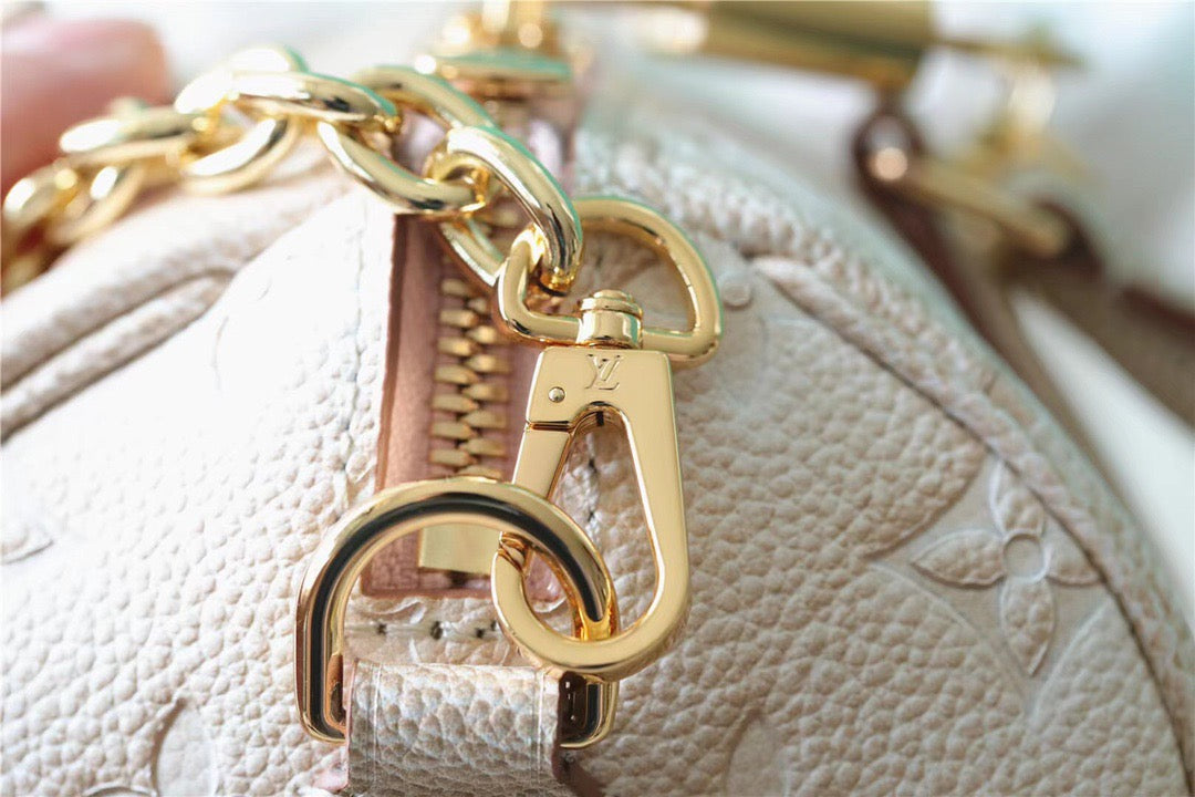 Top Quality Speedy Bandouliere 20 Monogram Empreinte Pale Beige For Women,  Shoulder And Crossbody Bags 20.5cm/8.1in Top Quality M46163