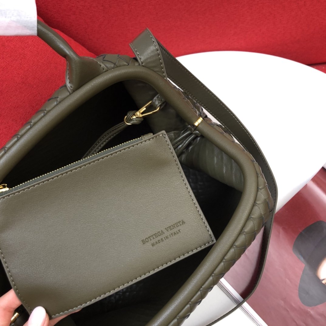 Top Quality Handle Dark Green, For Women, Women’s Bags 13.4in/34cm