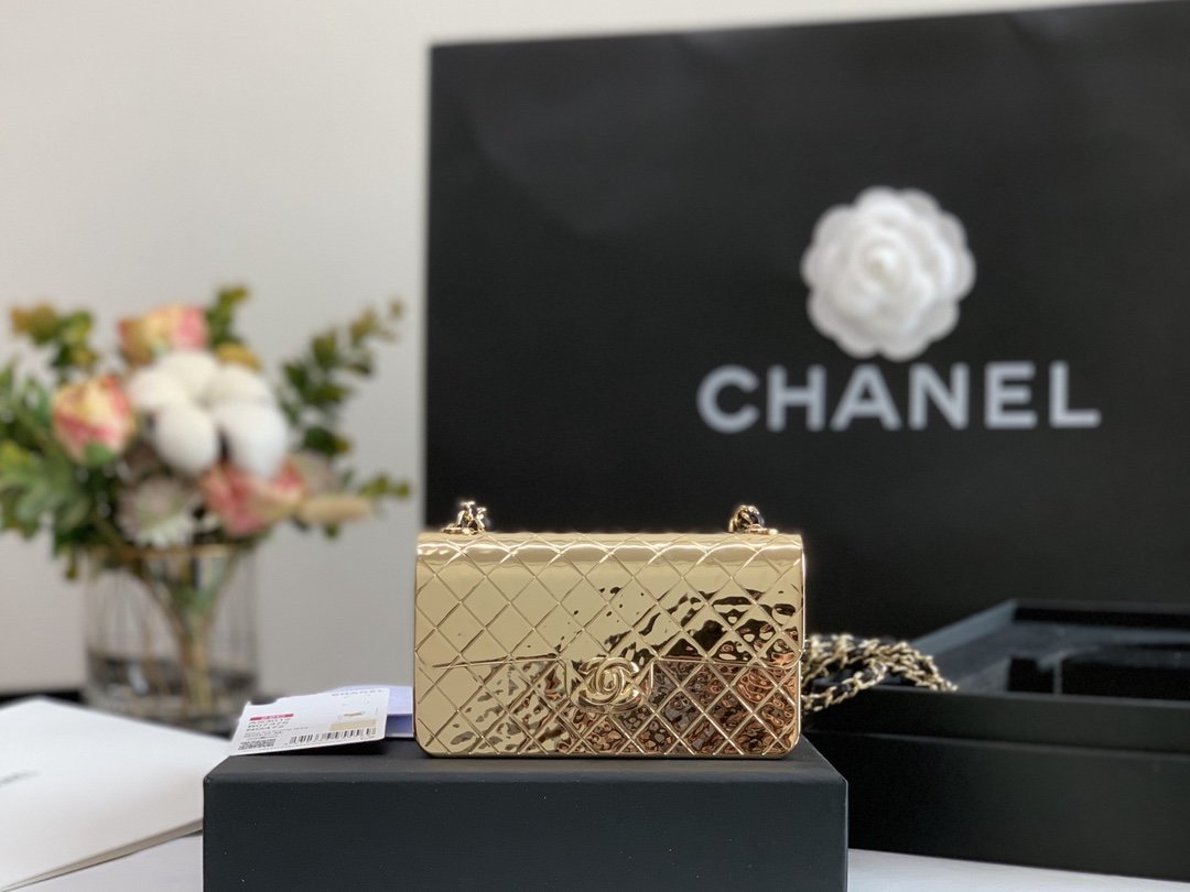 CHL Evening Top Qualityap Small Gold Bag For Women 12cm/4.5in