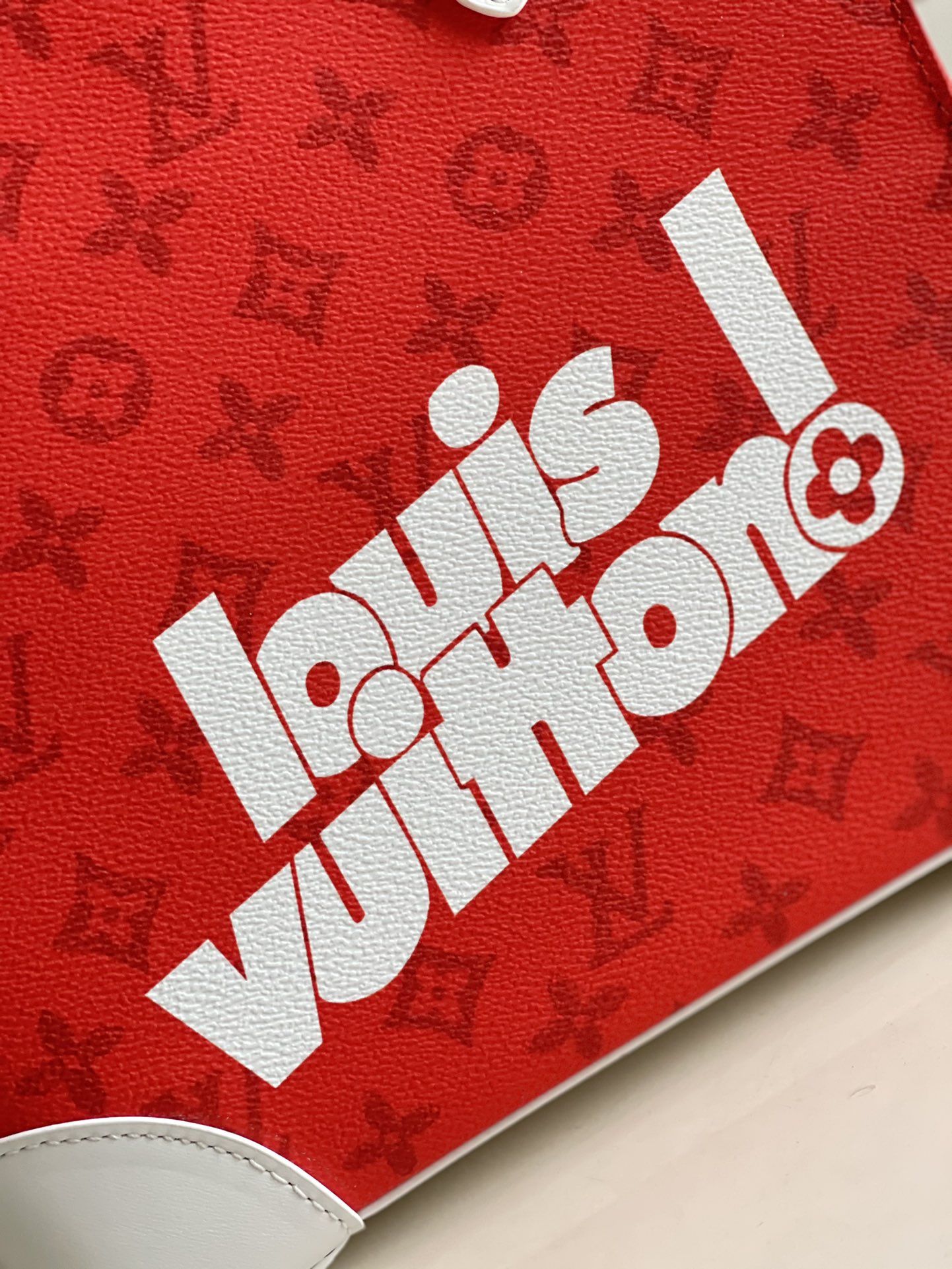 Top Quality Litter Bag  Monogram Canvas Red By Virgil Abloh For Men, Mens Bags, Shoulder And Crossbody Bags 9.4in/24cm Top Quality