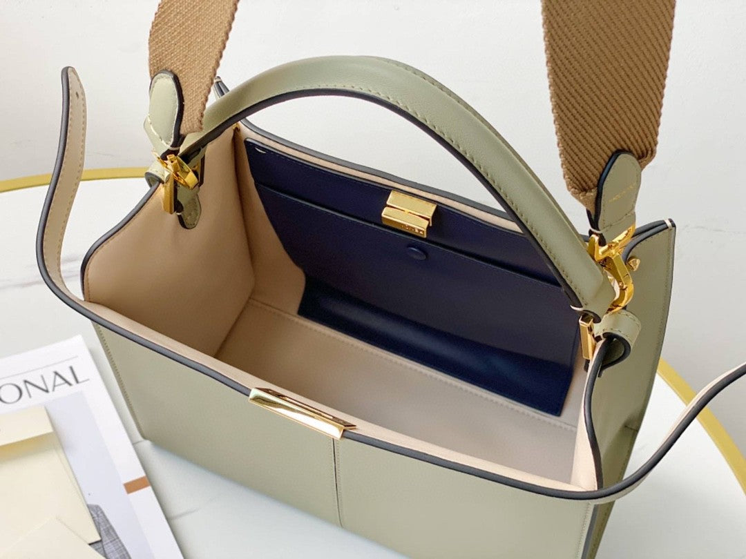 FI Top Quality X-Lite Tote MeTop Qualityum Beige Bag For Woman 30cm/12in