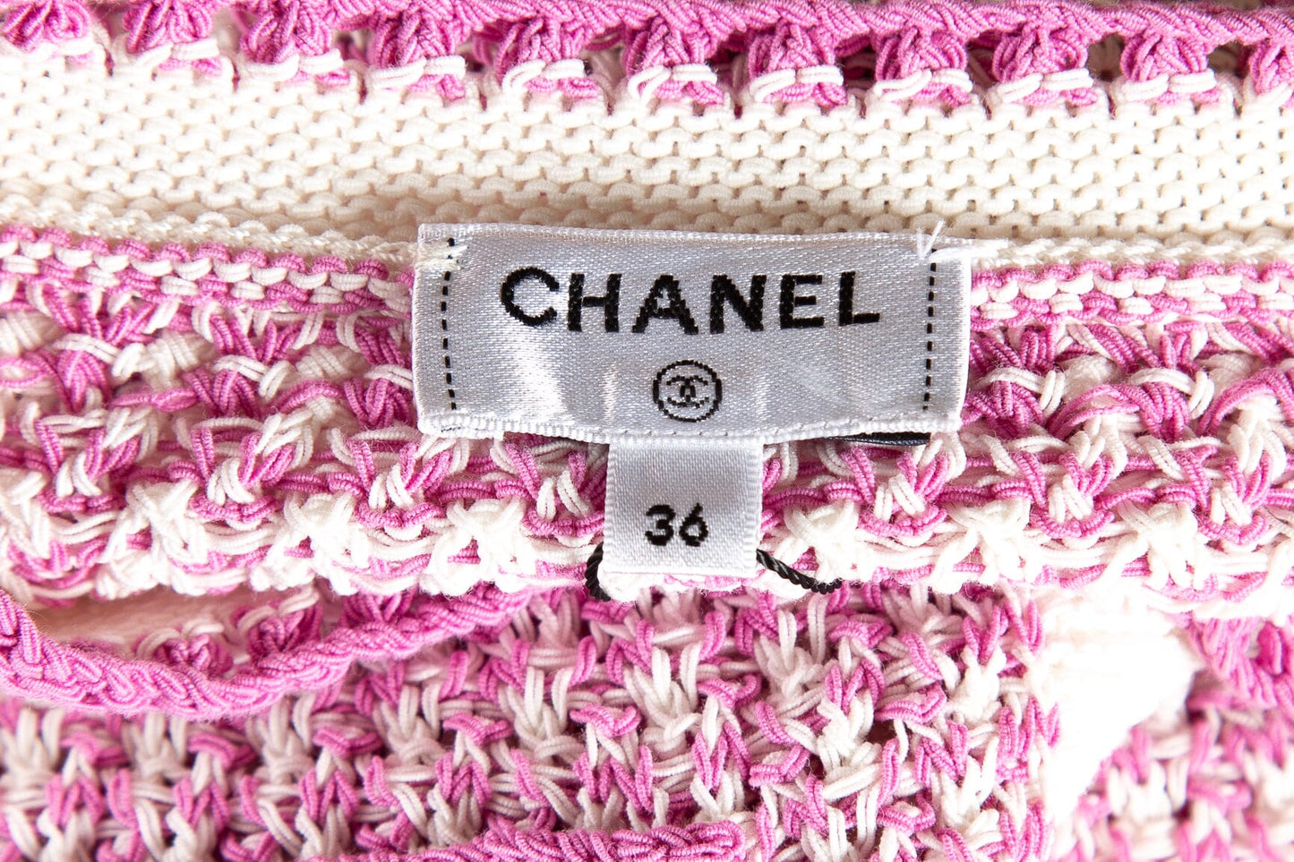 Chanel 2022 Pink Knit Sleeveless Mini Dress SZ 36