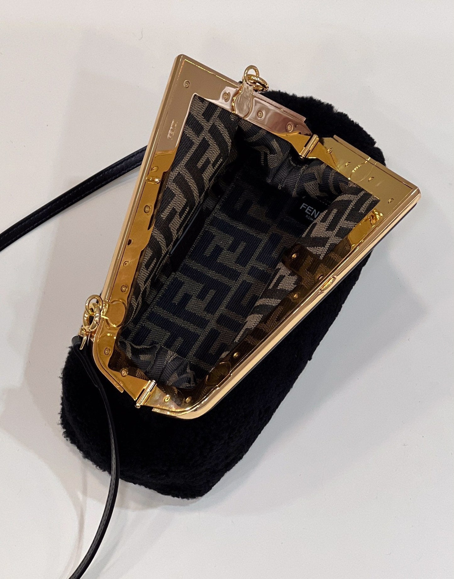 Top QualityTop Quality Top QualityTop Qualityrst Small Black Mink Bag For Woman 26cm/10in