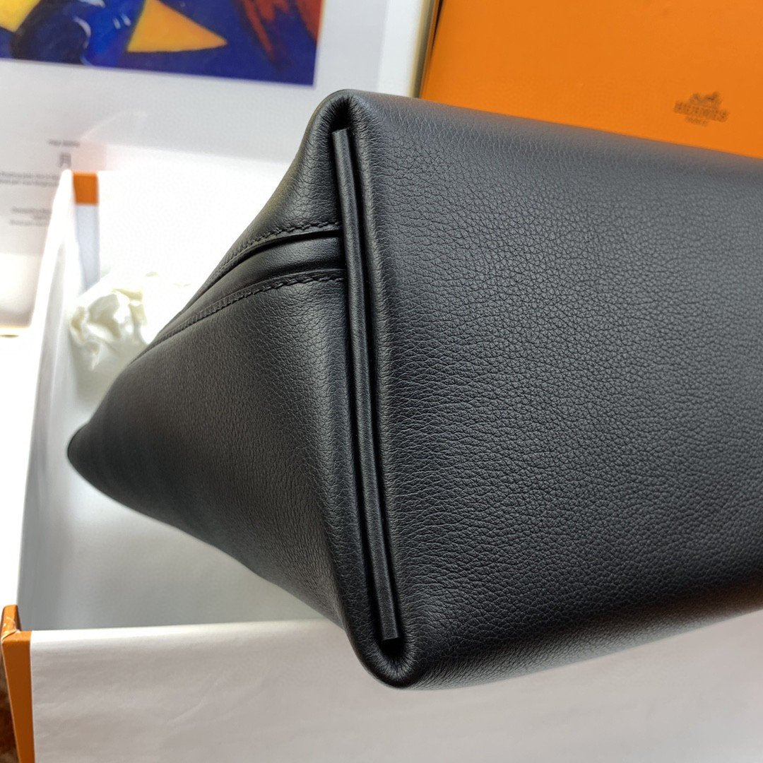 Top Quality 24/24 Clemence Swift Black For Women, Handbags, Shoulder Bags 11.4in/29cm