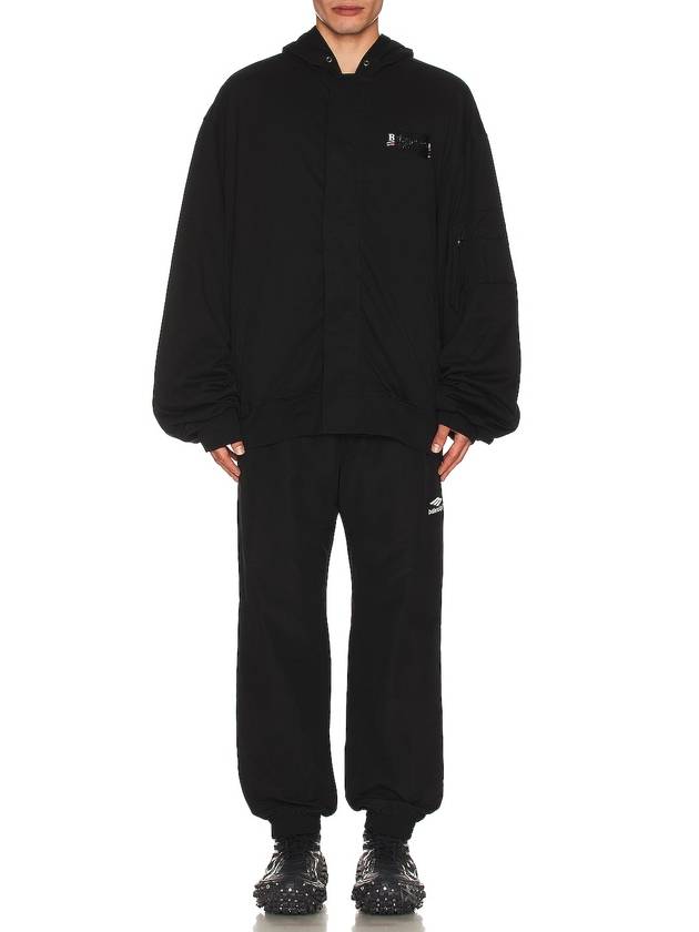 Luxury Balenciaga Trending 2025 Gaffer Padded Cotton Bomber Jacket Black