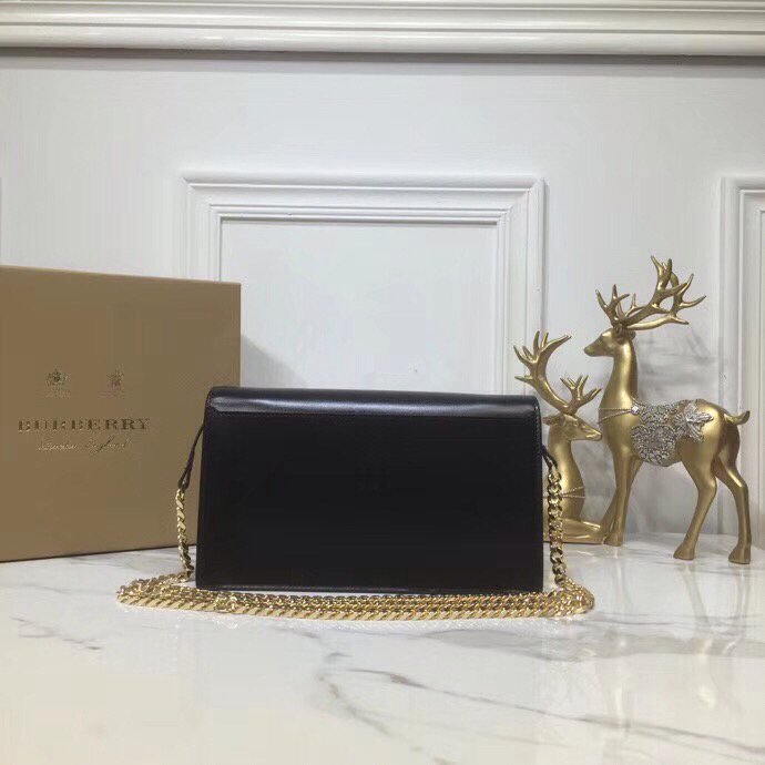Top Quality Small Tb Envelope Clutch Black By British Heritage For Women, Bags 10.2in/26cm