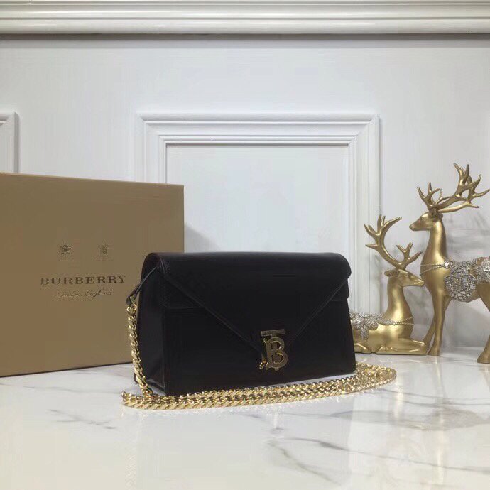 Top Quality Small Tb Envelope Clutch Black By British Heritage For Women, Bags 10.2in/26cm