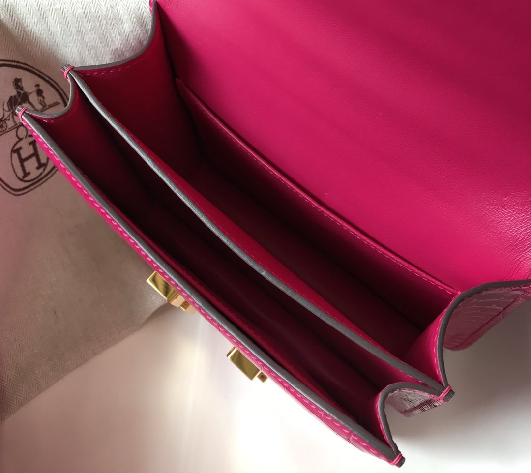 Top Quality Mini ConstanTop Quality Bag Pink For Women Gold Color Hardware 7.1in/18cm