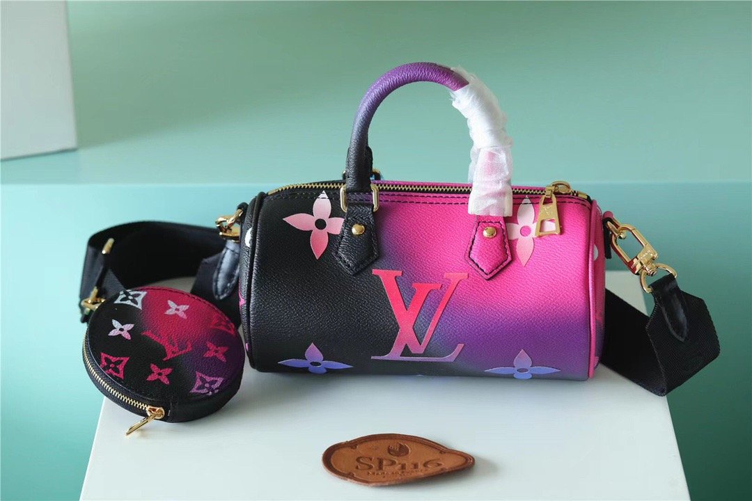 Top Quality Papillon BB Bag Classic Monogram For Women 20cm Midnight Fuchsia Top Quality M59860