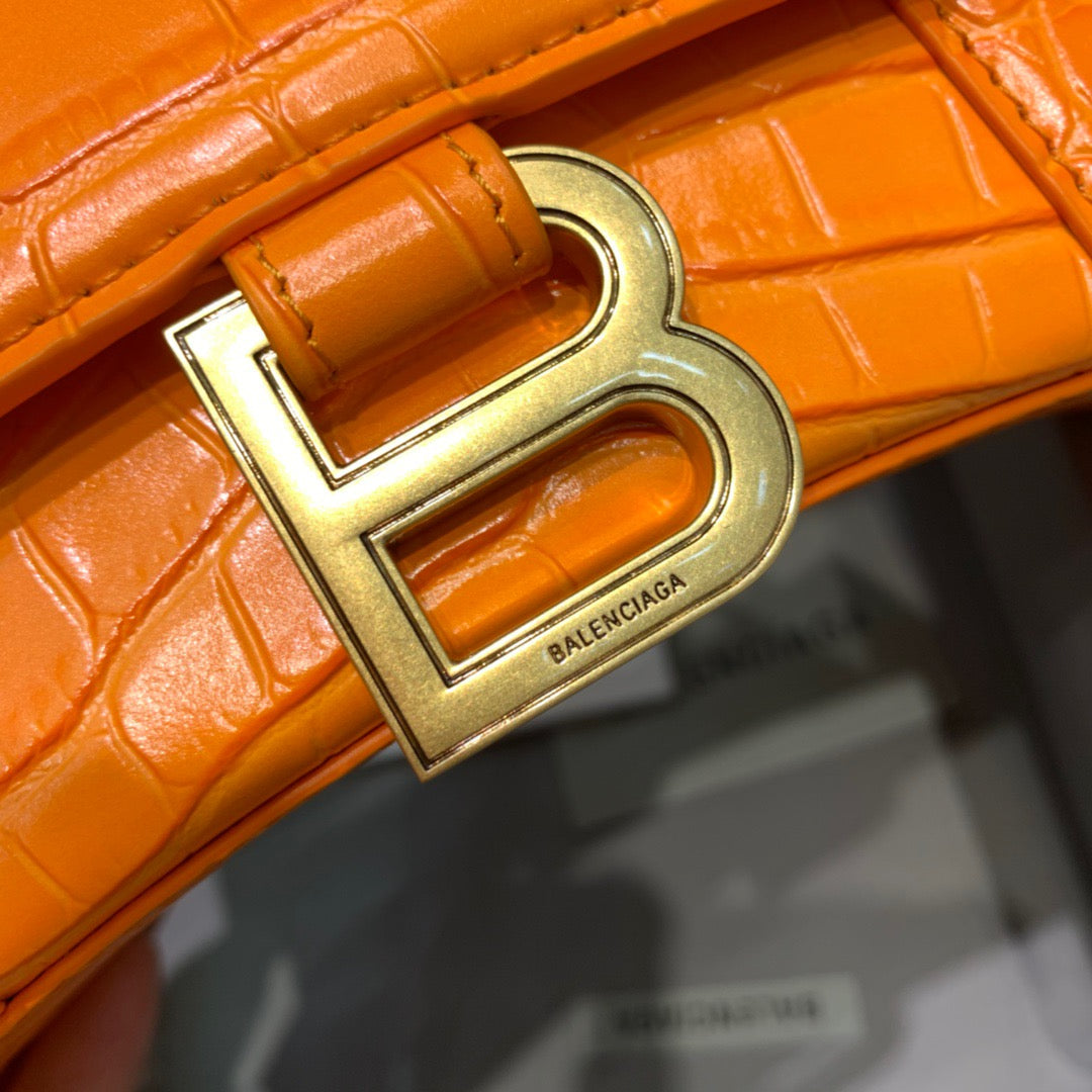 Top Quality Hourglass XS Handbag In Orange, For Women,  Bags 7.4in/19cm