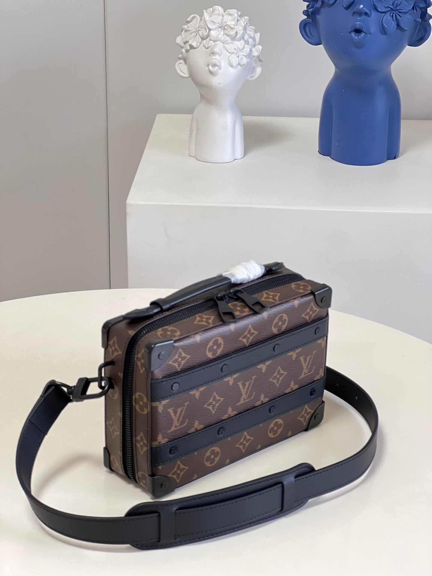 Top Quality Handle Soft Trunk Monogram Macassar Canvas For Men, Bags 8.5in/22cm Top Quality M45935